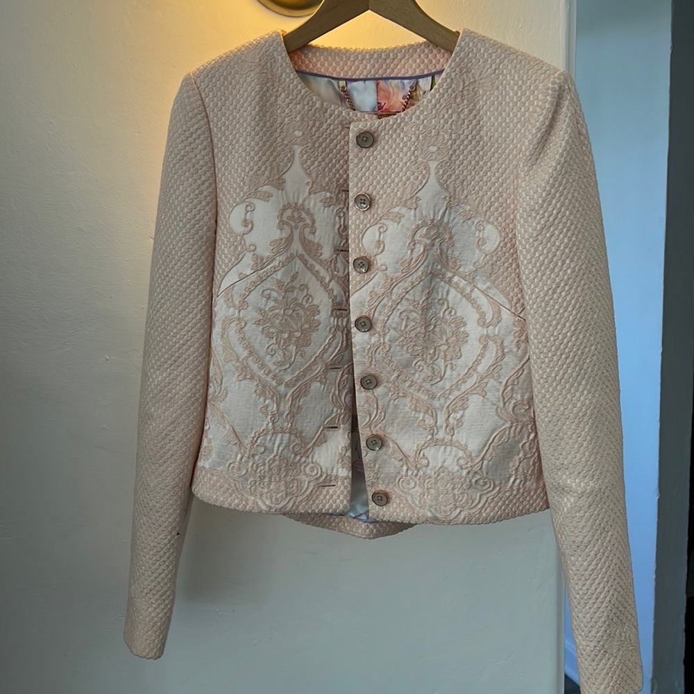 Ted Baker Embroidered Suit Jacket
